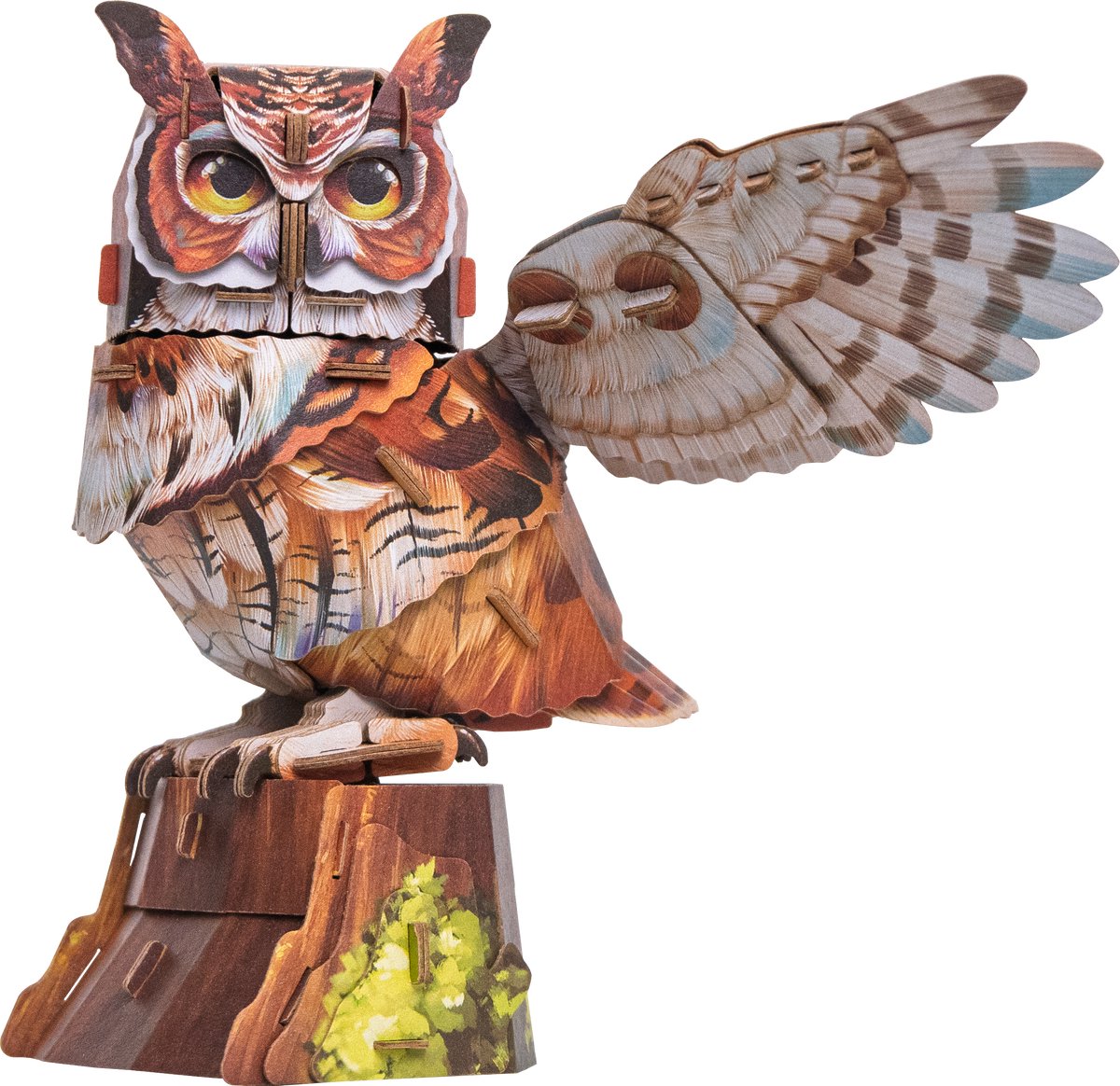 MakeBug, 3D Modelbouwpakket, Sky Echo, Great Horned Owl, MB-D-0059, 11x19x14cm