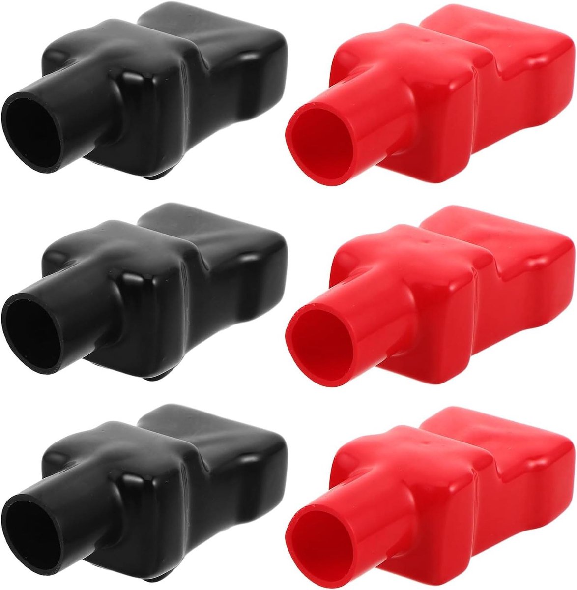Accupoolbeschermers - Beschermkap accupool - Voertuigonderhoud - Isolerend en weerbestendig - 3 paar - Diverse kleuren