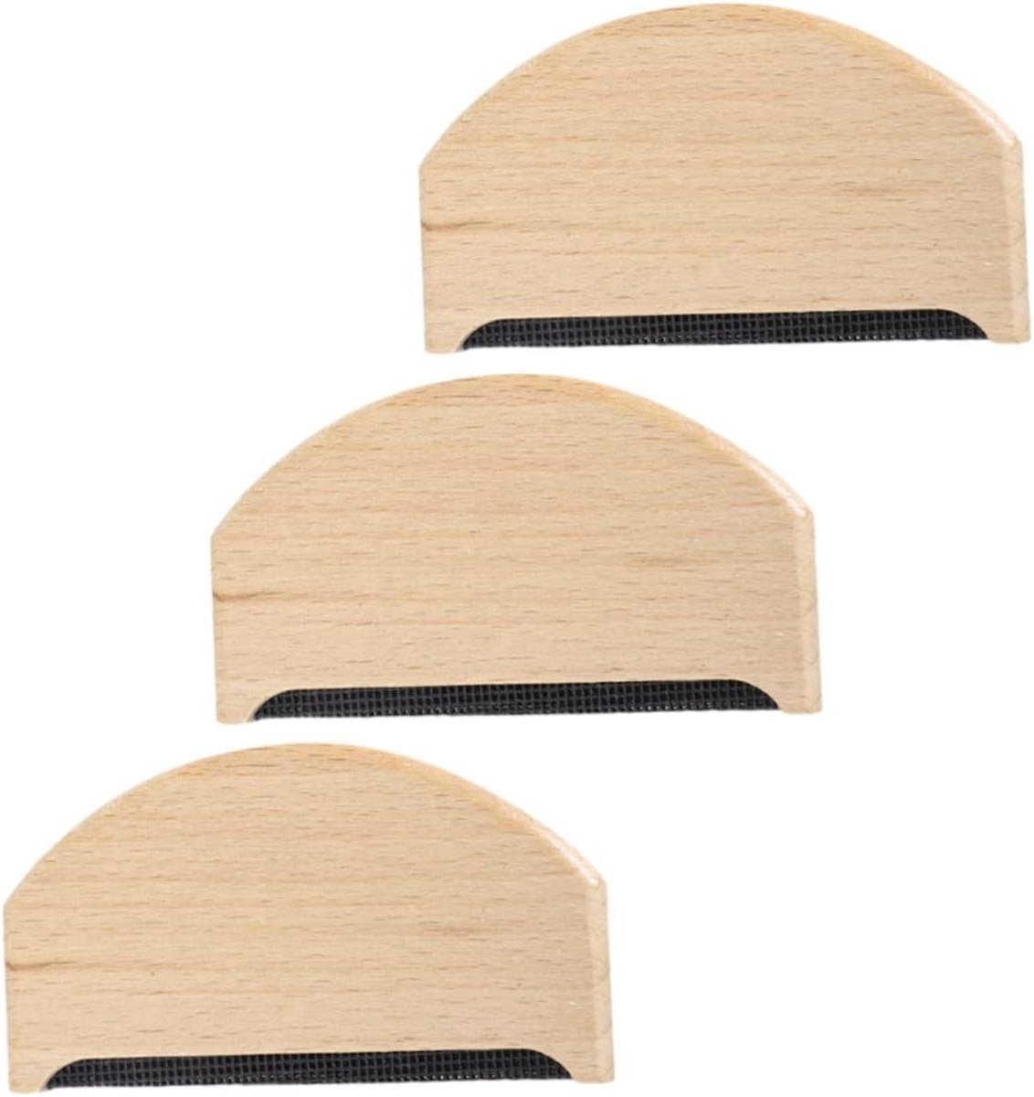 Pluizenverwijderaars Kleding - Lint Shaver - Kleding Onderhoud - Handmatig en Draagbaar - 3 Stuks - Lichtgeel