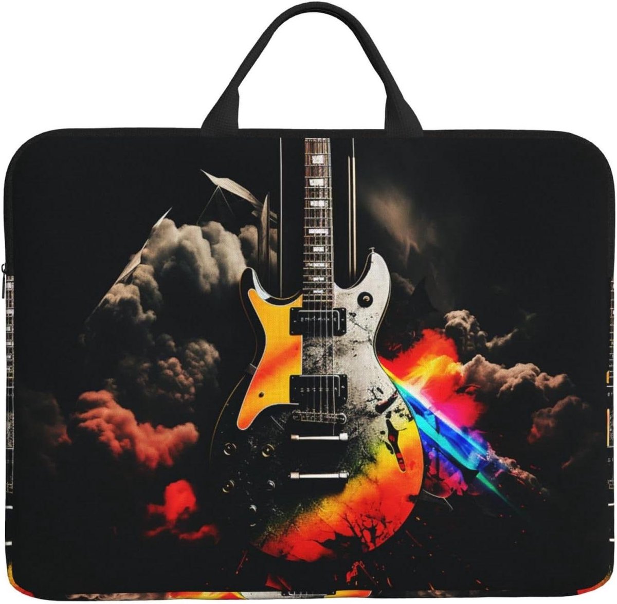 Laptophoes - Notebook tas - Dagelijks gebruik - Schokabsorberend interieur - 14 inch - Zwart