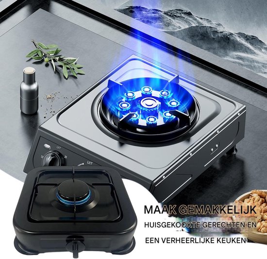 Camping Kookstel - Eenpits Kookstel - Outdoor Koken - Snel Schoonmaakproces - 331 x 292 x 76 cm - Zwart van Camping — afbeelding 5