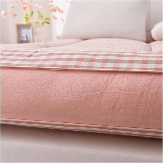 Futon Matras - Slaapmat Vloer - Logeren en Slapen - Oprolbaar en Draagbaar - 150x200 cm - Grijs — afbeelding 3