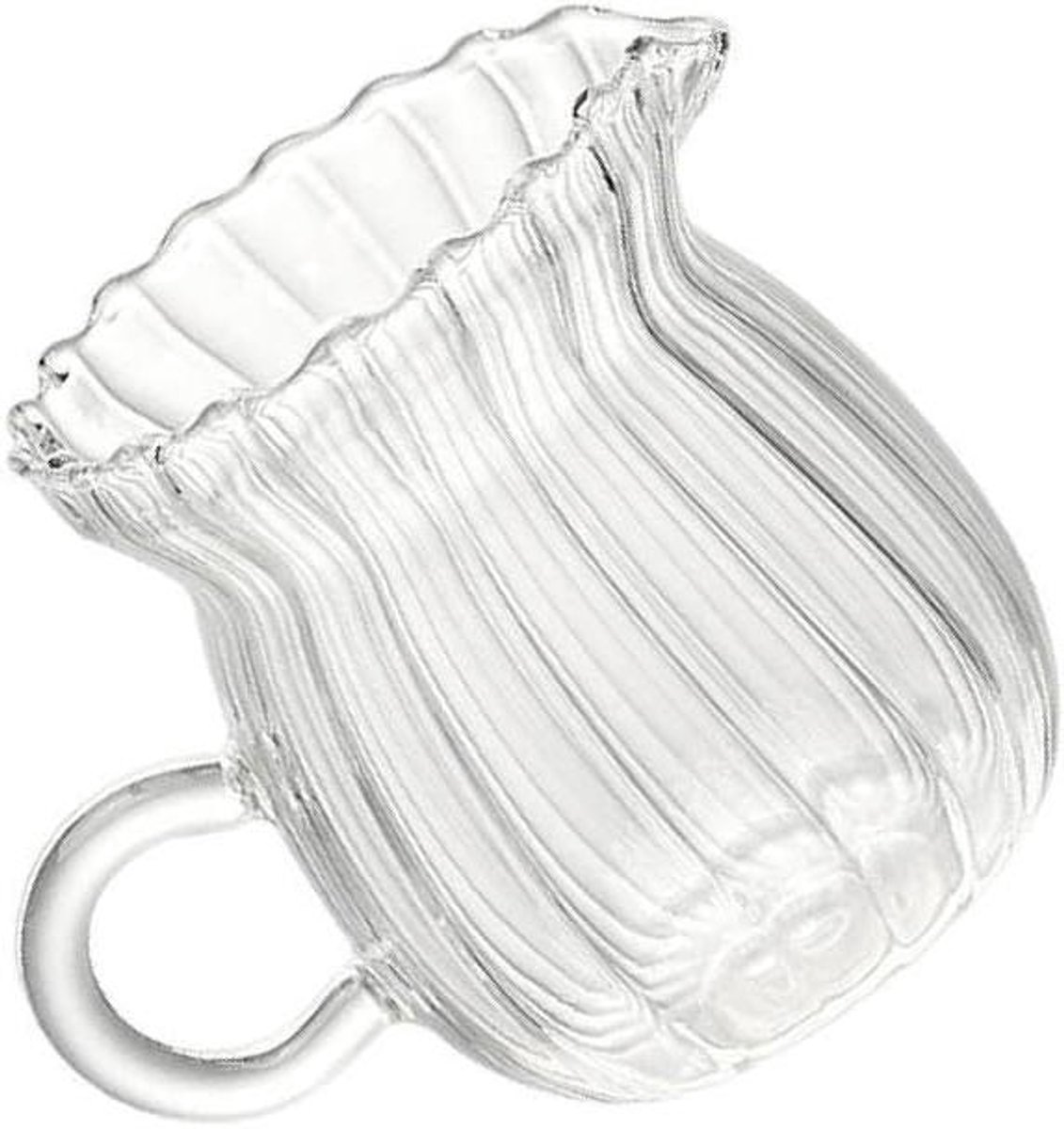 Glazen Koffiekan - Hittebestendig Glas - Koffie Zetten Delen - V-vormige Tuit - 370 ml - Transparant