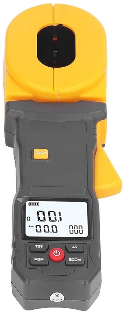 Digitale Klem - Aardingsmeter Tester - Elektrisch Testen - LCD Scherm - 1 kg - Zwart