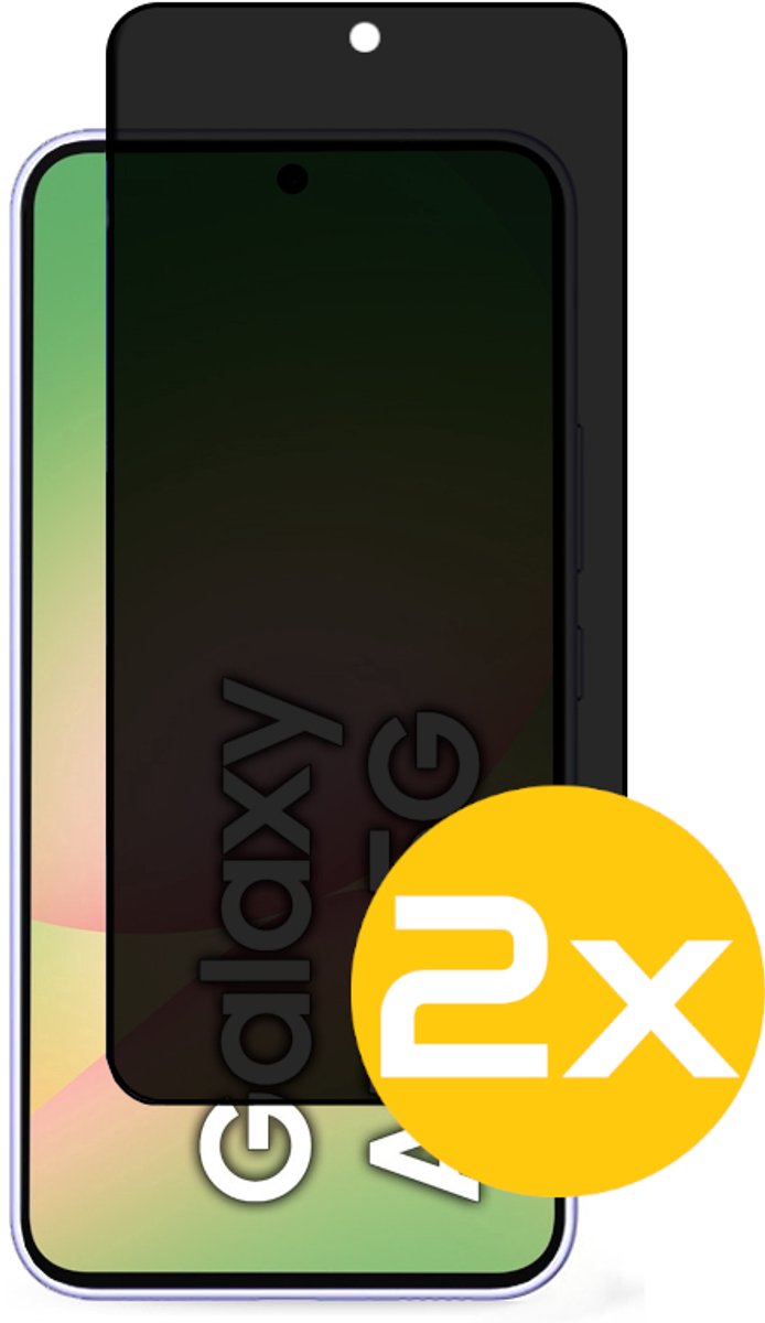 Privacy Screenprotector Geschikt Voor Samsung A56 - Volledige Beschermglas - 2 Stuks