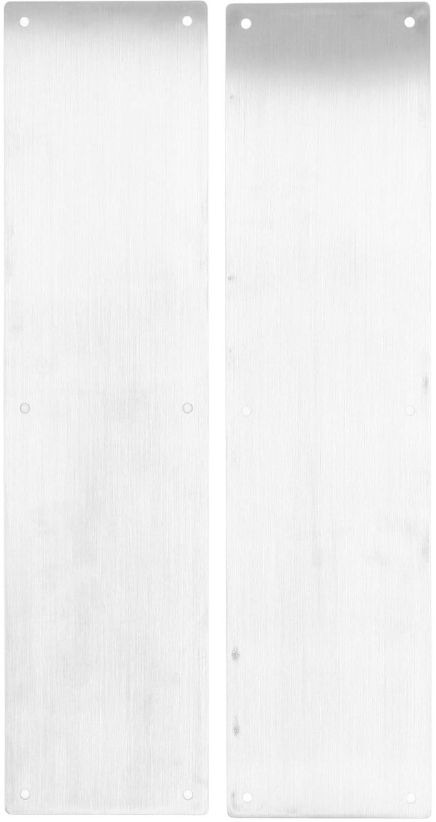 Dailygoods- Deurbufferplaat 2-Pack - Decoratief - Roestvrij Staal - Voor Binnen/Buiten - Bescherming - Voorkomt Slijtage - Deurbeschermplaat
