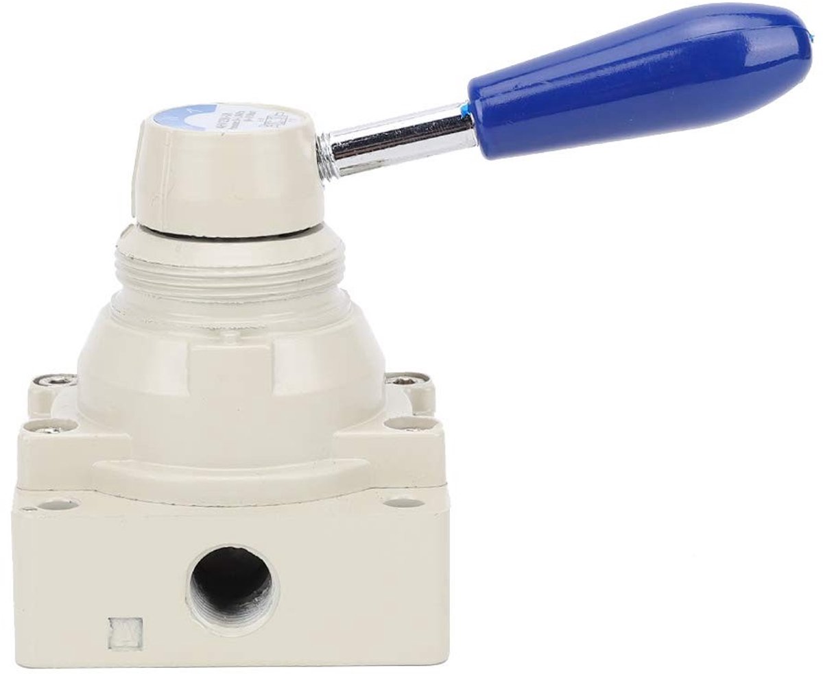 Dailygoods- Luchtklep 4-weg - Pneumatische Klep - Handmatige Actie - Werkdruk 0-1,0 Mpa - Werktemperatuur -20 tot 70℃ - Hoge Drukcapaciteit - Ventiel