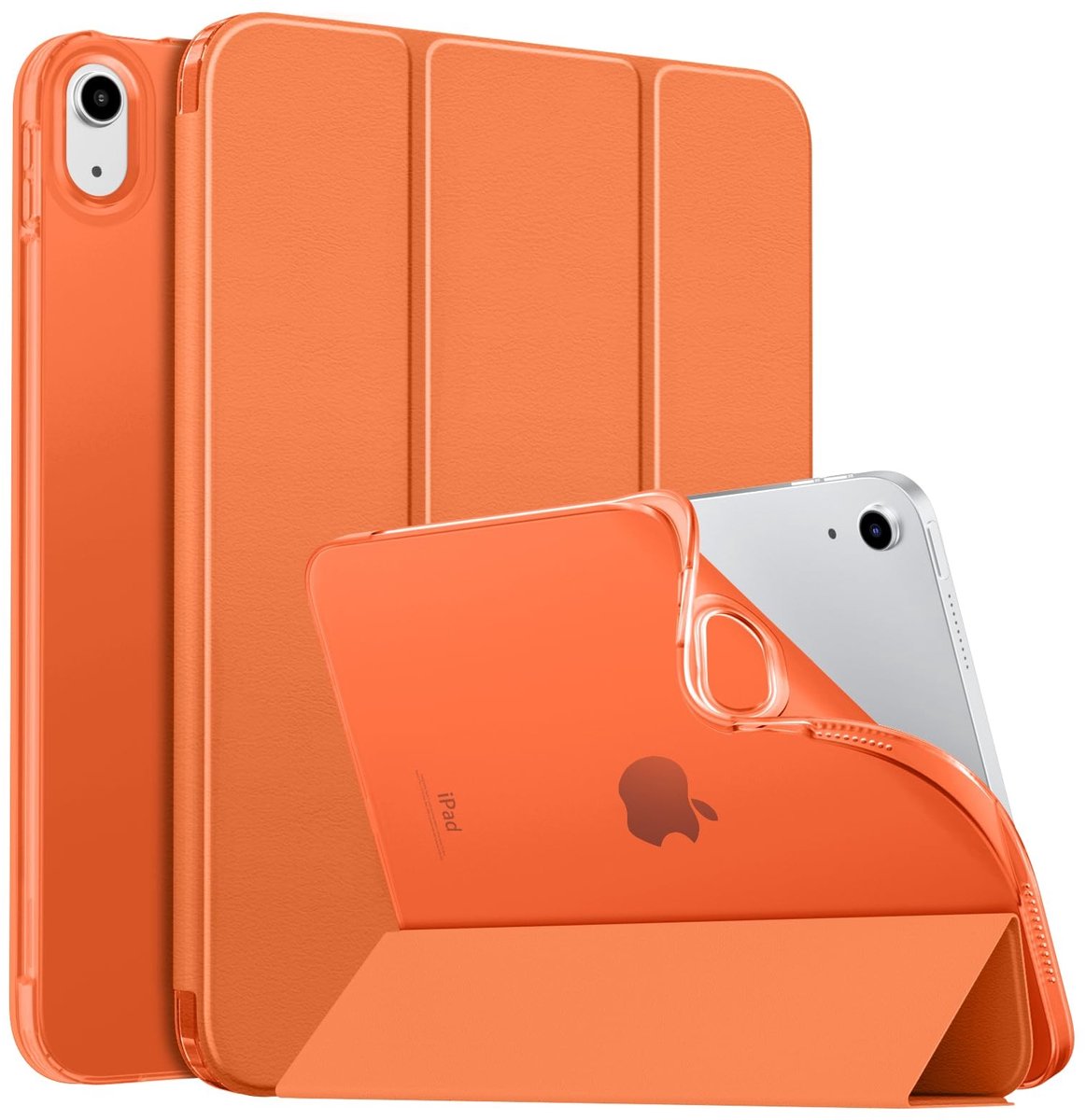Dailygoods- iPad Hoesje 10e Generatie - Zachte TPU - Slank Ontwerp - Verstelbare Hoeken - Automatisch Waken/Slapen - 11 Inch 2025 - Tablethoes