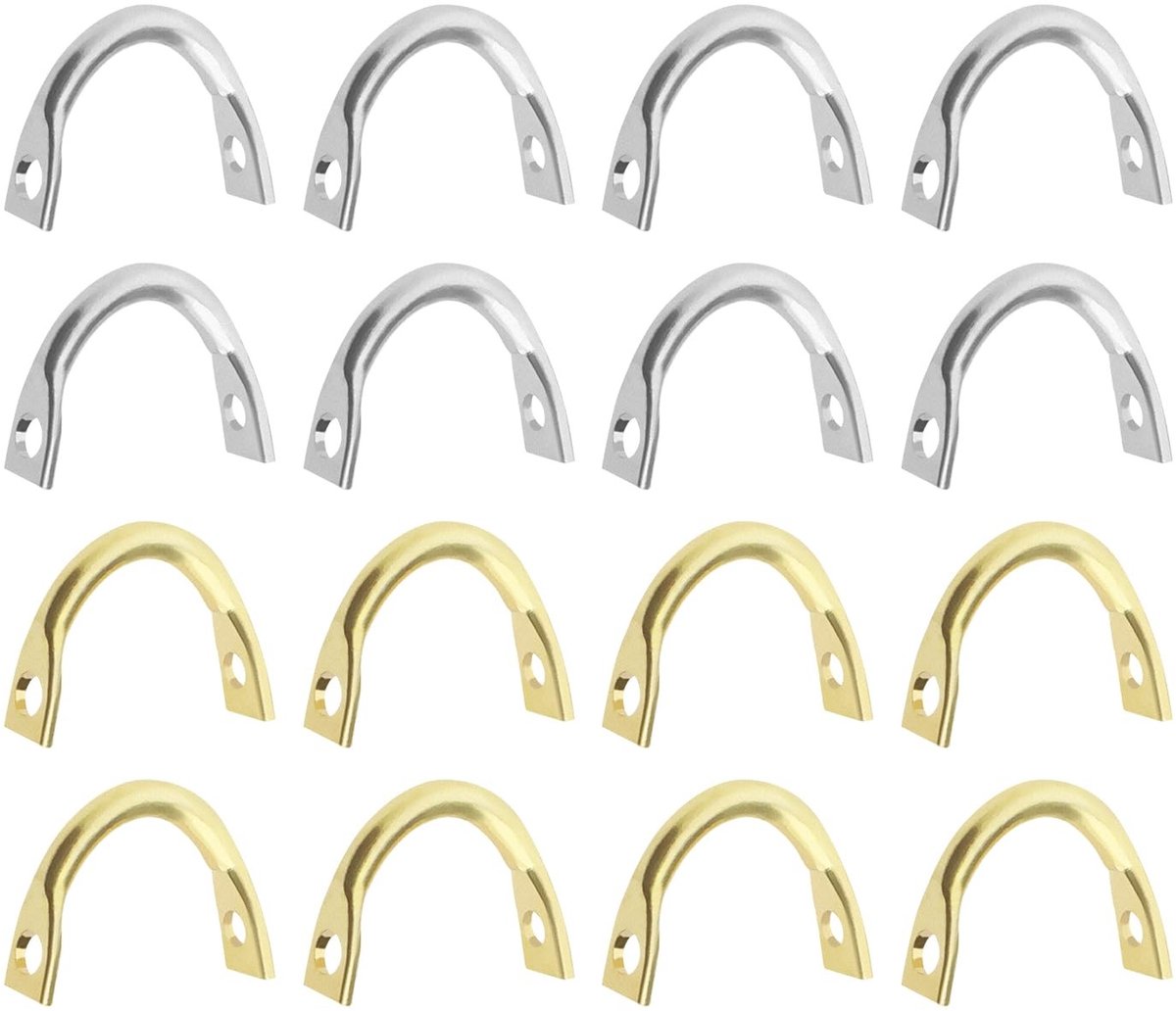 Dailygoods- Vissen Clevis 200 Stuks - U-vormige Clips - Koper - 7.5x6mm - 1mm Diafragma - Duurzaam voor Zoet- en Zoutwater - Visaccessoires