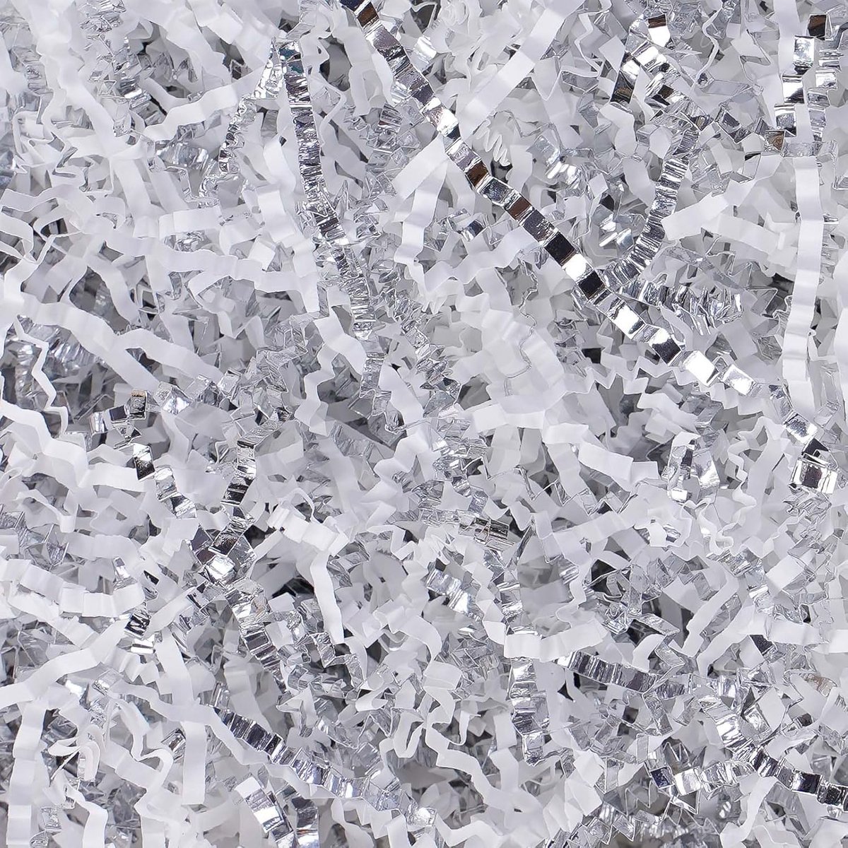 Papier Snippers - Opvulmateriaal Decoratie - Cadeaus Inpakken - Gerecycled Materiaal - 225 ml - Wit
