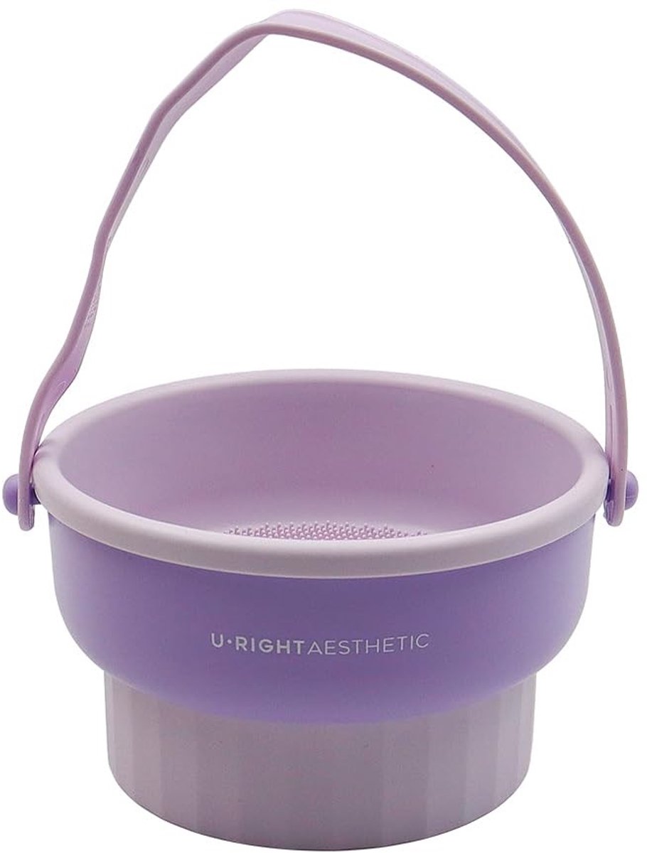 Dailygoods- Make-upborstelreiniger 3-in-1 - Draagbare Reinigingsmat - Siliconen - Compact 3,13 x 8 x 13,5 cm - Effectief en Duurzaam - Opbergfunctie - Make-upborstel