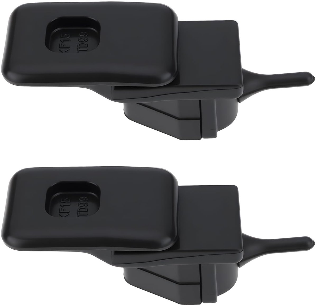 Dailygoods- Handschoenenkastje Clip Retainer - 2x Bevestigingsklem - Compatibel met Hyundai Accent/Kia Rio - Kunststof/Rubber - Eenvoudige installatie - Dashboardkastje