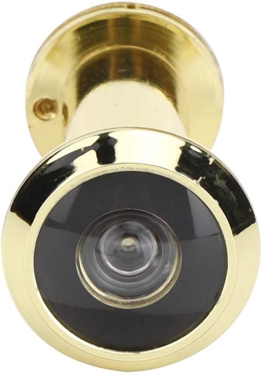 Dailygoods- Deurkijker 200-graden kijkhoek - Beveiligingsgat - Optische Glazen Lens - Corrosiebestendig - Hoogwaardig Koper - Handmatige Deksel - Deurbewaker