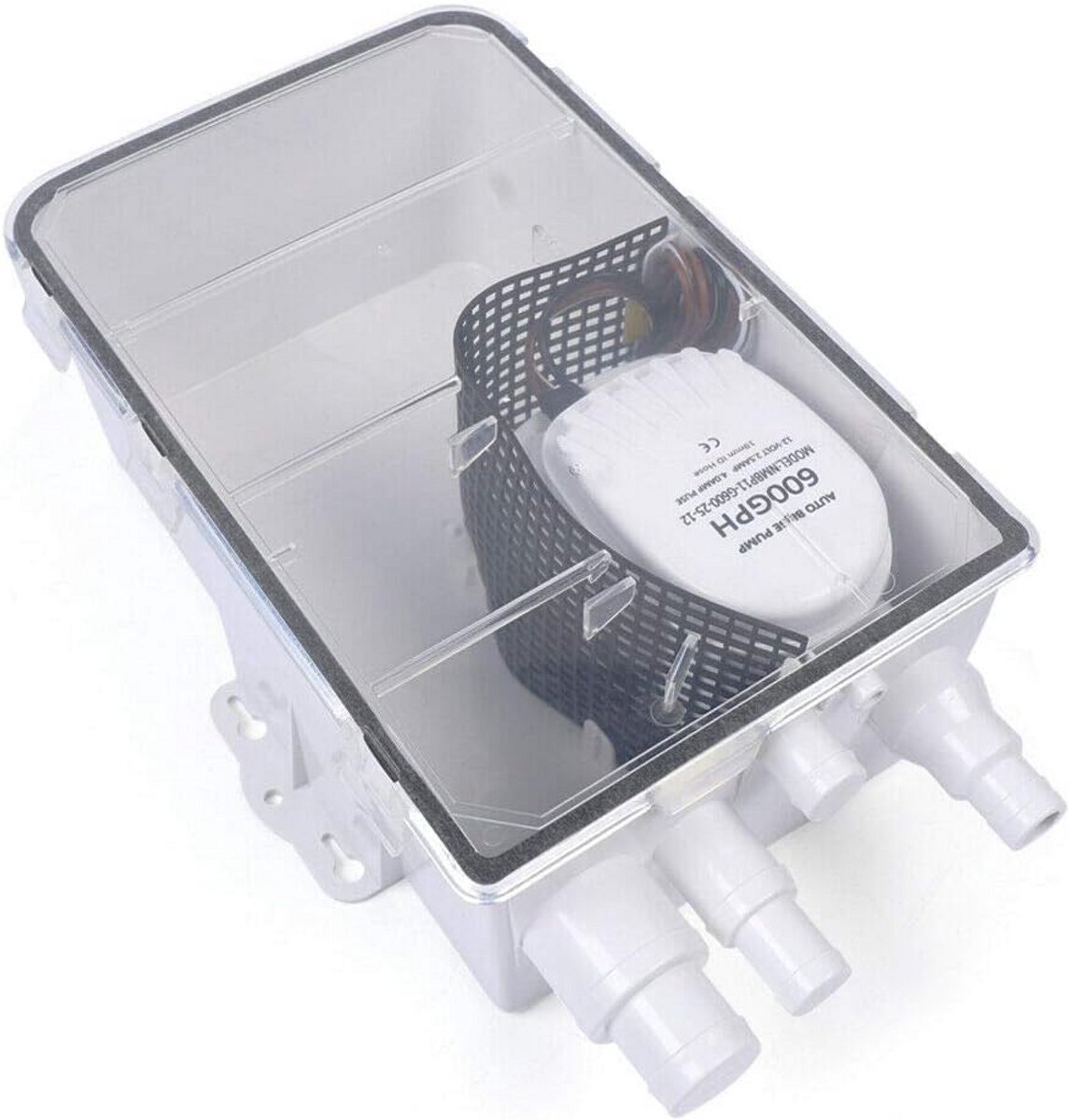 Douchepompsysteem - Automatische pomp - Water afvoeren - Ingebouwde vlotterschakelaar - 600GPH 12V - Rood