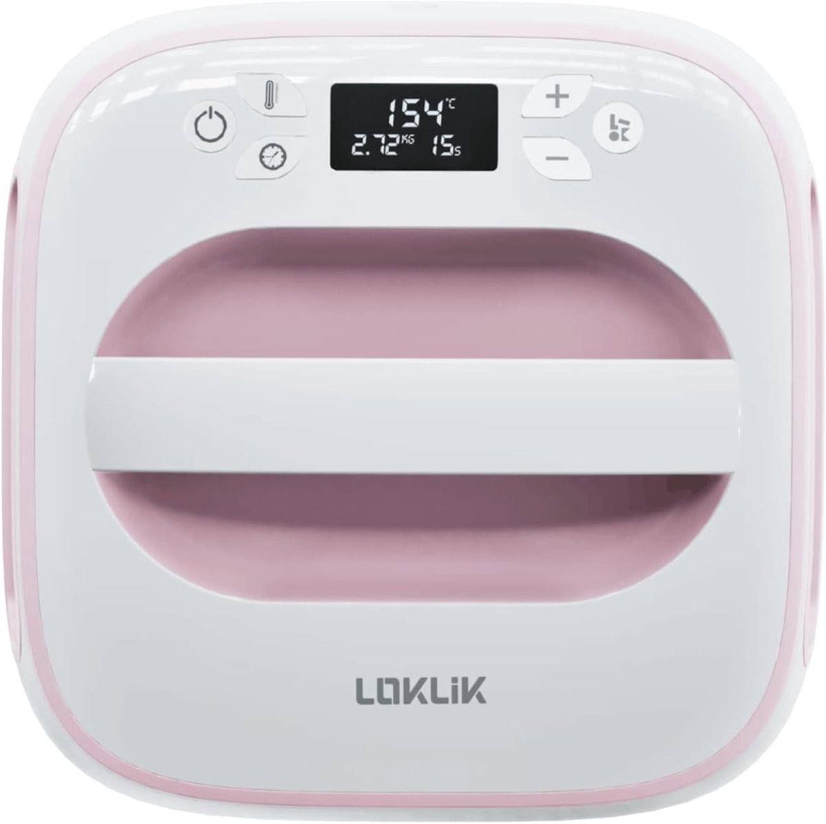 Transferpers - Hittepers Machine - Textiel Personaliseren - Snelle Gelijkmatige Verwarming - 25x25 cm - Roze