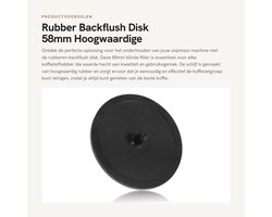 Dailygoods- Blindsieb 58mm - Rubber Backflush Disk - Koffiemachine