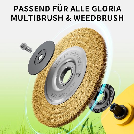 2-delige Voegenborstel Set - Universele Draadborstel voor Onkruidborstels en Multi Tools - Geschikt voor Diepe Reiniging Oprit en Terras van Merkloos	 — afbeelding 4
