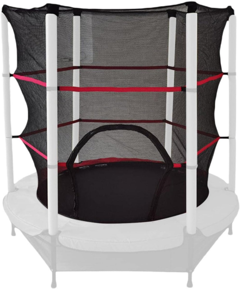 Trampoline Veiligheidsnet - Springkussen Net - Veilig Spelen - Hoge Dichtheid Weefsel - 140 cm Frame - Zwart
