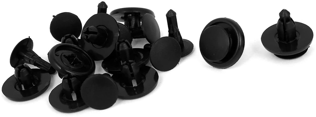 Dailygoods- Deurstopper Kunststof - Deurbuffer - Deurstoppers voor binnen - Deurstoppers voor buiten - Deurvastzetter - Duurzaam in gebruik - Set van 10 - Bevestigingsclip