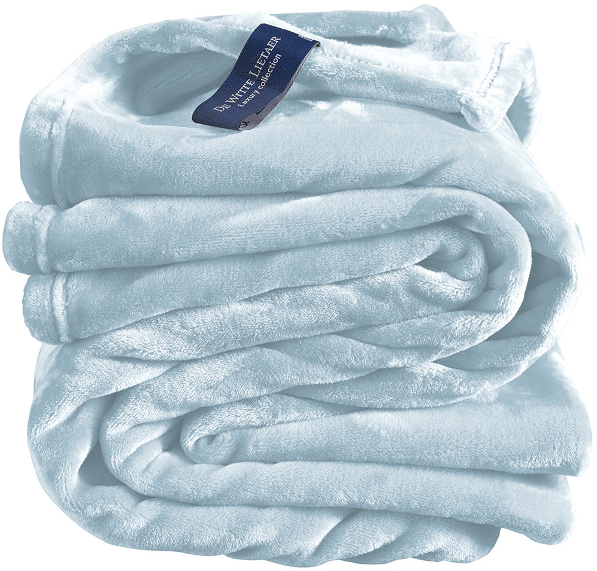 De Witte Lietaer Fleece plaid Cosy - 150 x 200 cm - Ice blue