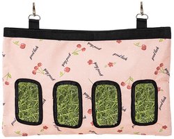 Dailygoods- Voederzak Roze - Automatische Voederzakken - Hooizak voor Konijnen - Voederzak voor Cavia's - Oxford-doek - 46 x 28 cm - Hooi Zak