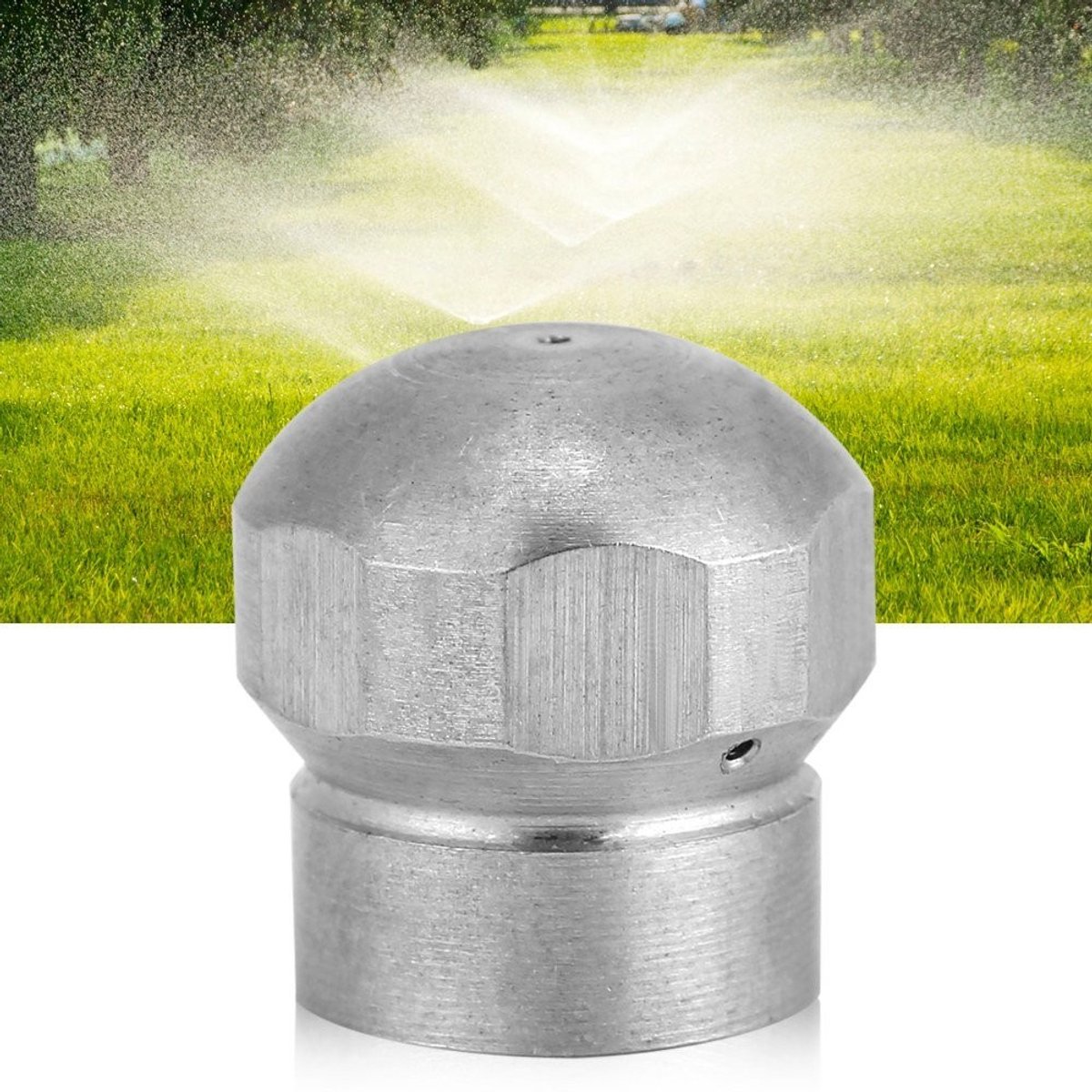 Dailygoods - Reinigingsmondstuk - Hogedrukreinigerslang - Efficiënte reiniging - G 1/8 inch - Pijpreinigingssproeier - Ideaal voor afvoeren en leidingen