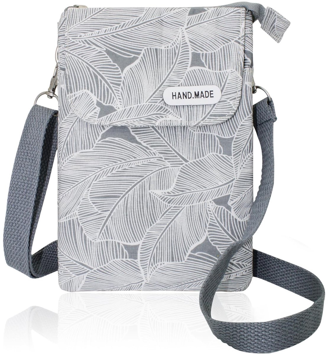 Dailygoods- Telefoon Tas - Multifunctionele Schoudertas - Crossbody Tas Dames - Katoenen Telefoontas - Lichtgewicht 109g - Afmetingen 13,5x19,5x2 cm