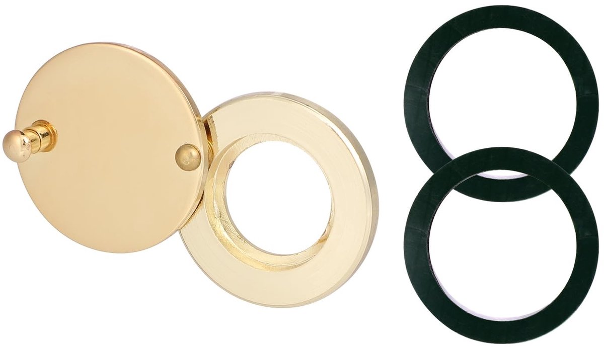 Dailygoods- Kijkgatafdekking Goud/Donkergroen - Deurgatafdekking - Kijkgaatjebeschermer - Zelfklevend - Privacy - Beveiliging - Deurgatdeksel