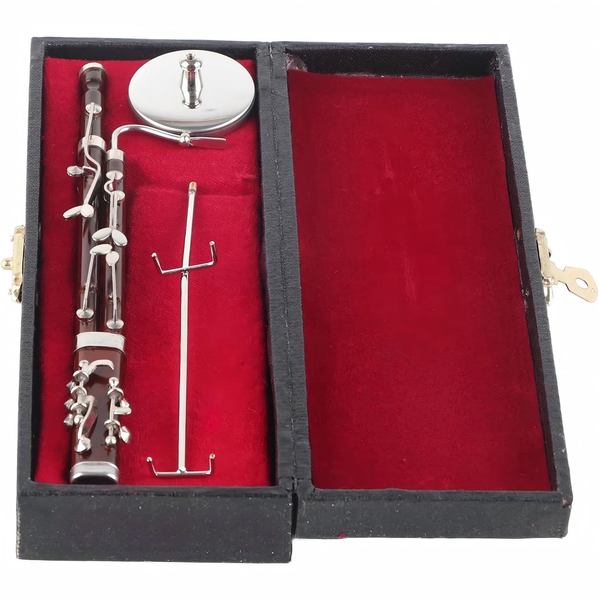 Dailygoods - Fagot Ornament - Miniatuur Muziekinstrument - 17cm Decoratie - Houten Fagot - Ambachtelijke Mini Fagot - Geschikt voor Cadeaus - Uniek De...