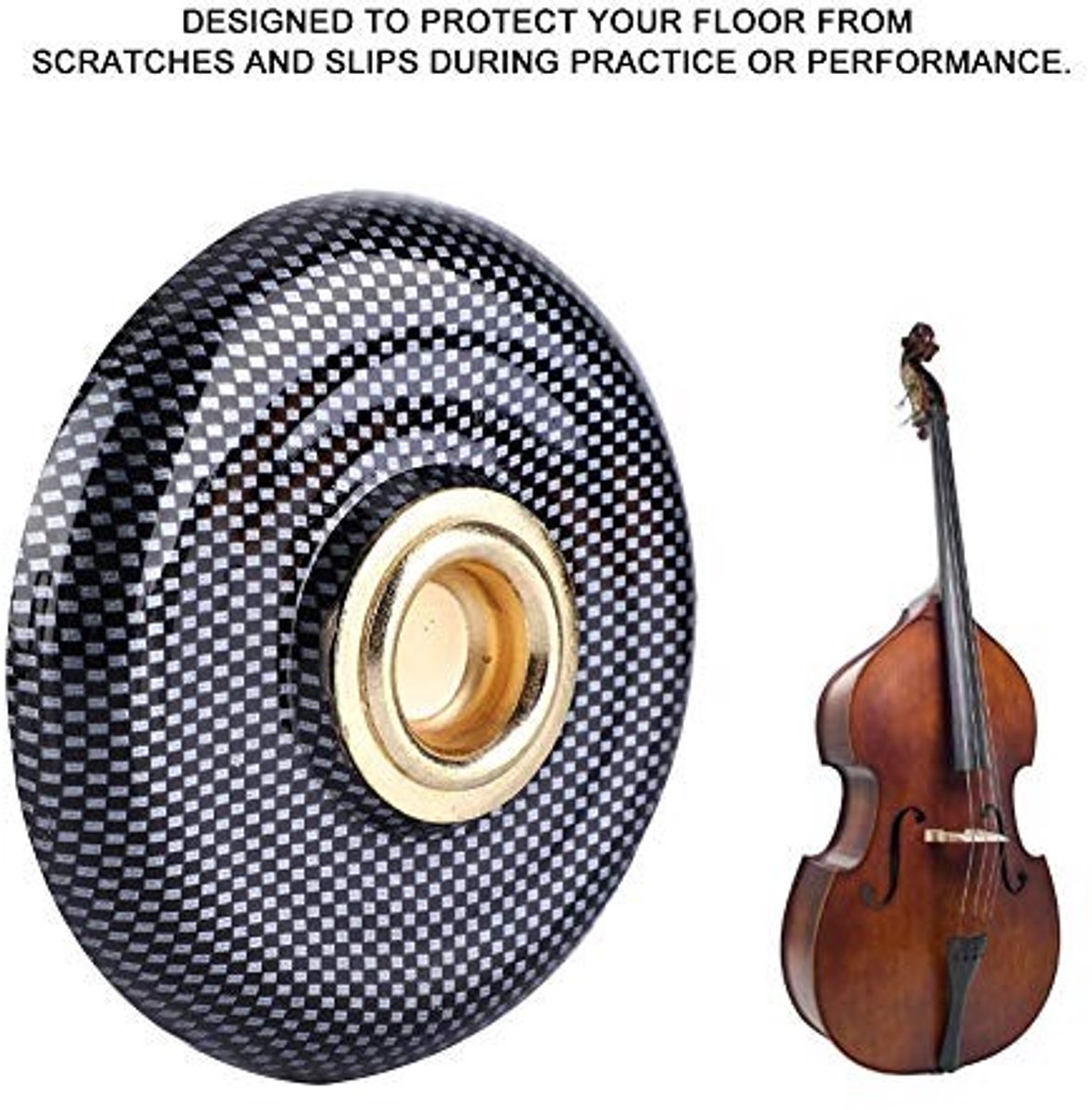 Dailygoods- Cello Pad - Antislip Mat - Bodenschutz - Cello Accessoires - Lichtgewicht Esdoornmateriaal - Afmetingen 9,4 × 2 × 2 cm