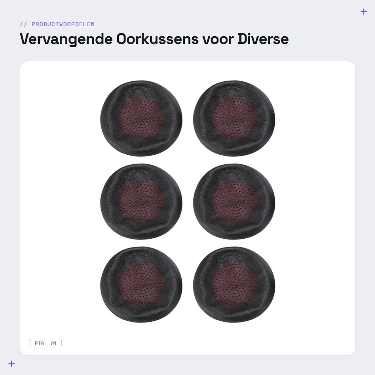 Dailygoods - Vervangende Oorkussens voor Diverse Headsets