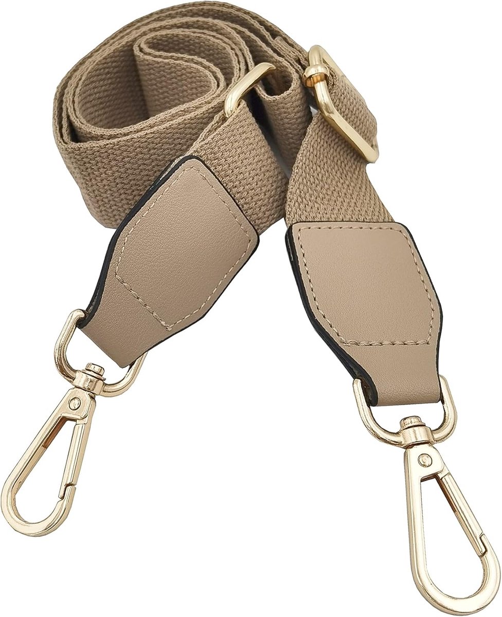 Schouderband Vervanging - Tasband Verstelbaar - Tas Decoratie - Verwisselbaar Ontwerp - 3.8cm Breed - Khaki Groen