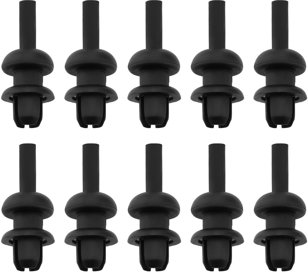 Dailygoods- Plankhaak 10 Stuks - Zwart - Kunststof - Duurzaam - Compatibel met Vauxhall - Eenvoudige Installatie - Hoge Betrouwbaarheid - Plankclip