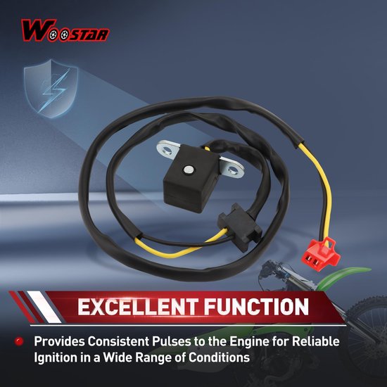 Dailygoody - WOOSTAR Stator Trigger Pick-up Spoel Ontsteking voor EX500 KLE500 ZR750 ZX600 (1991-2009) — afbeelding 2