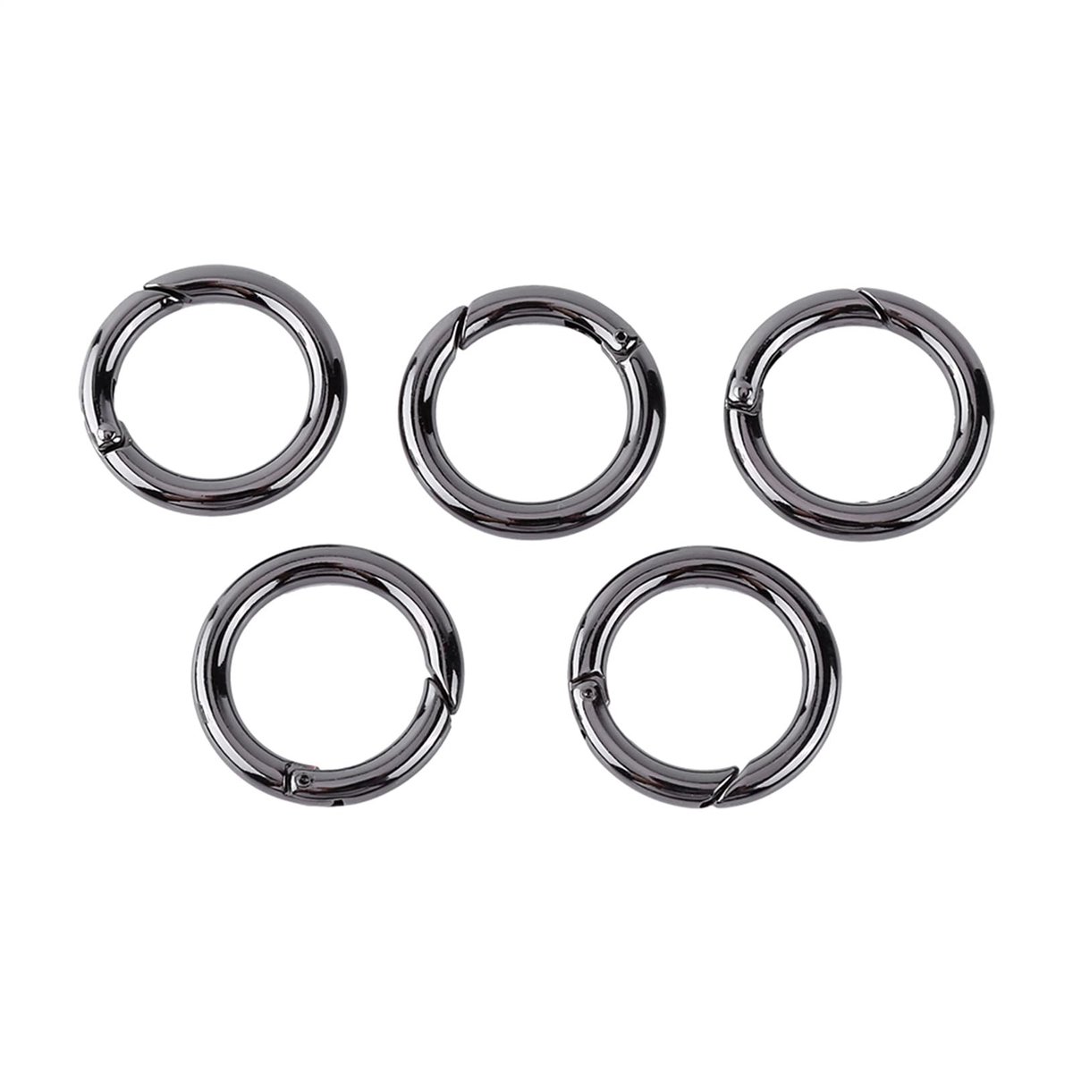 Dailygoods- Karabijnhaak Lichtgewicht - Ronde Sleutelhanger - Lente Clip - Zinklegering - Snelle Release - Handig voor Rugzak