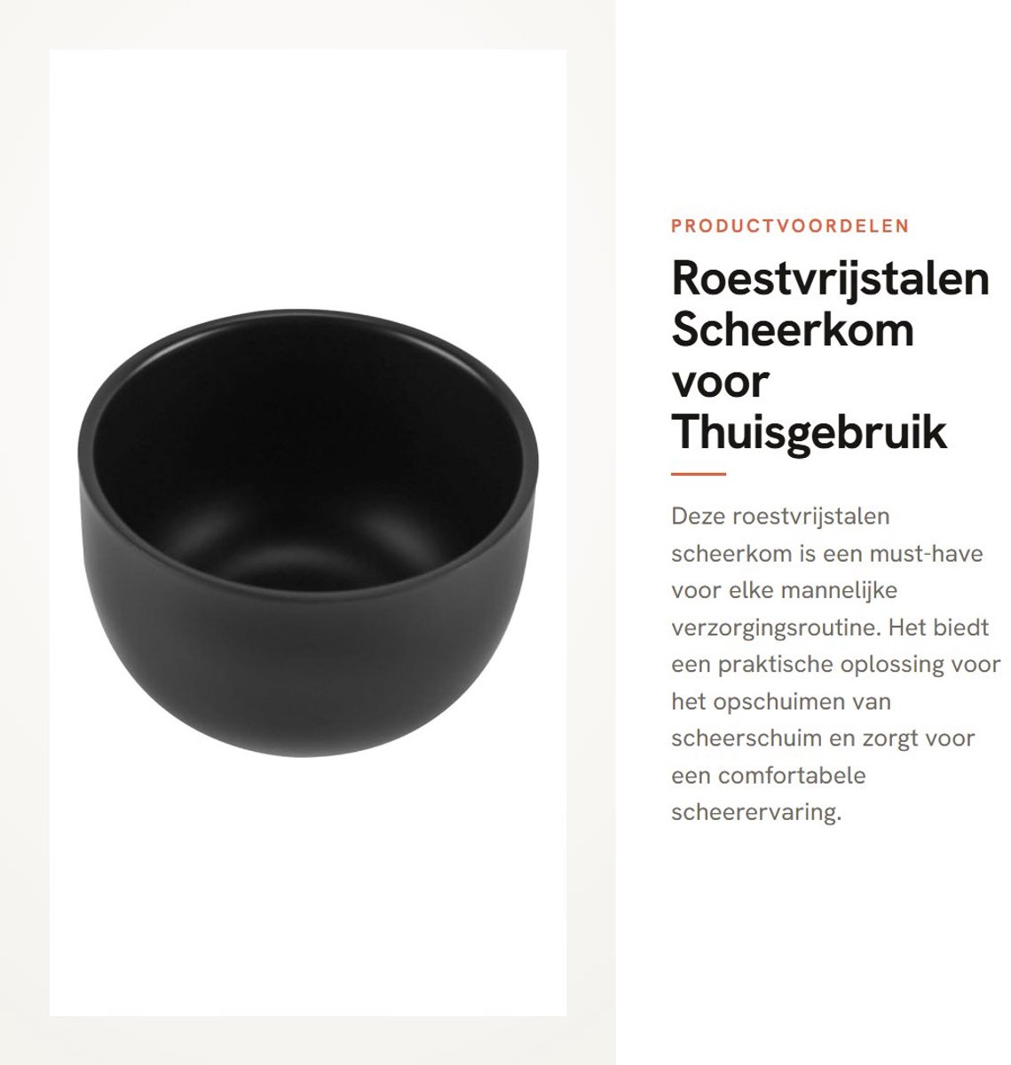 Dailygoods- Scheerkom Roestvrijstaal - Scheerschuimcontainer - Scheeraccessoires - Lichtgewicht - Klassiek - Perfect voor dagelijks gebruik - Scheerschuimkom