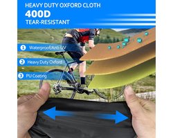 Fietsendragerhoes - Transporthoes 2 fietsen - Fietsen beschermen - Waterdicht winddicht - XXL - Zwart