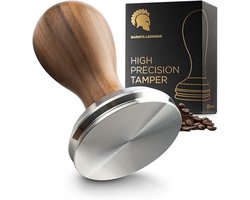 Espresso Tamper - Koffie Accessoire - Perfect Koffie Maken - Anti-Vacuüm Basis - 585 mm - Hout