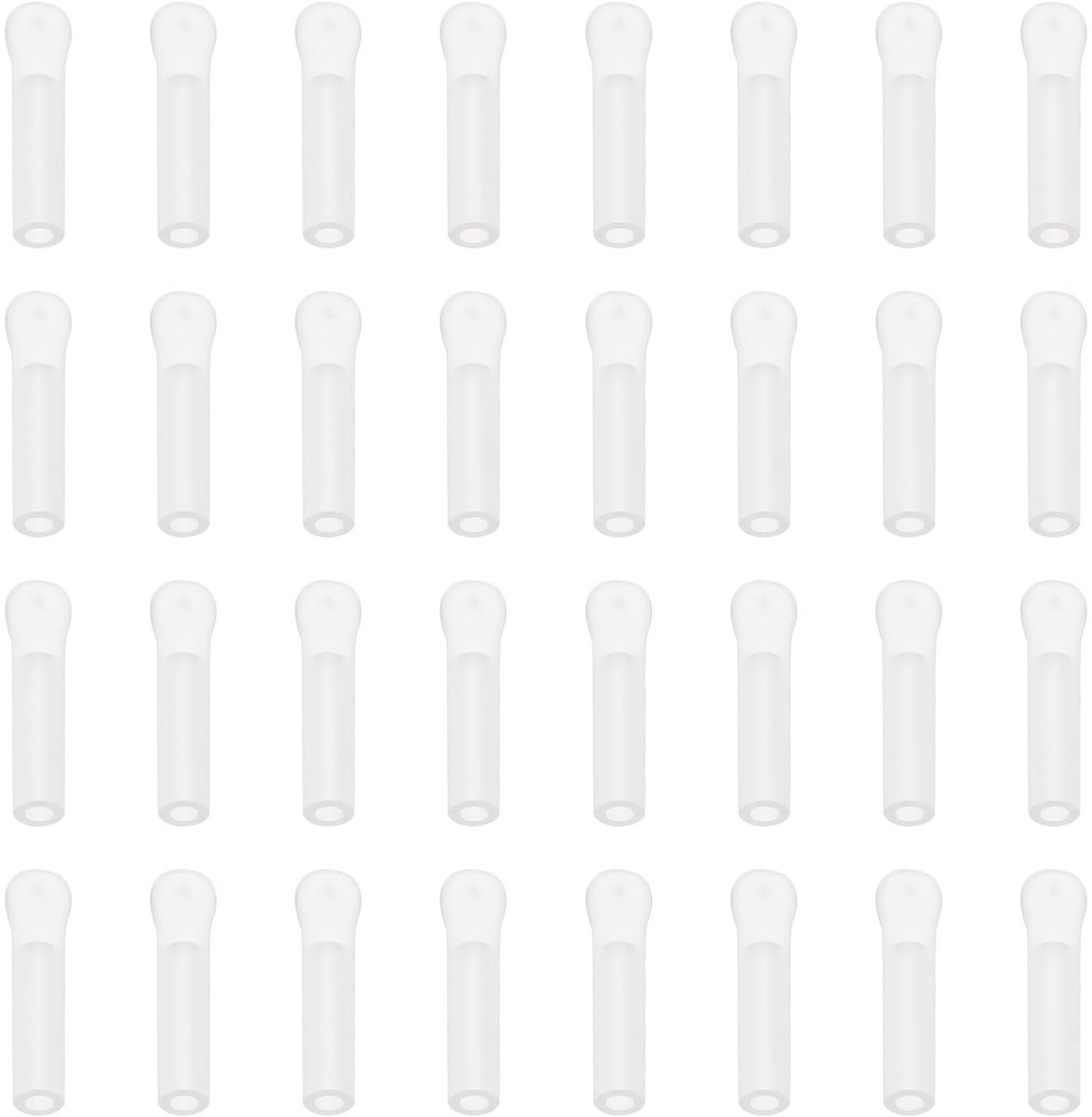 Dailygoods - Siliconen Float Adapters - Vervangende Onderdelen - Transparant - 60 Stuks - Visgerei Accessoires - Geschikt voor Karper en Match Vissen