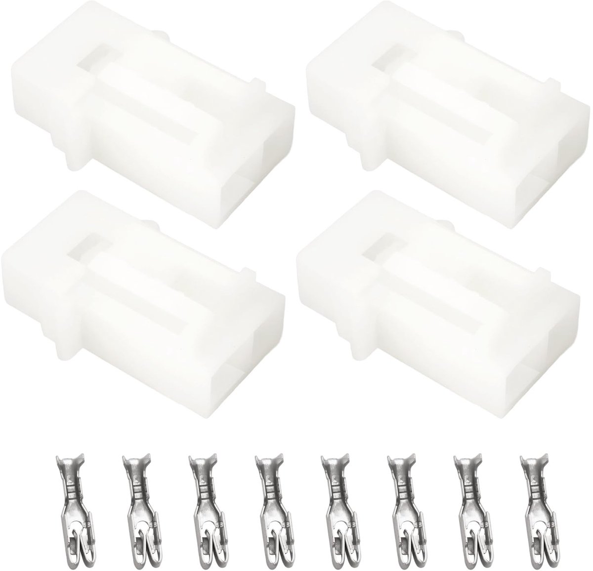 Dailygoods - Set van 4 Auto Inline Mini Blade Zekeringhouders met Terminals