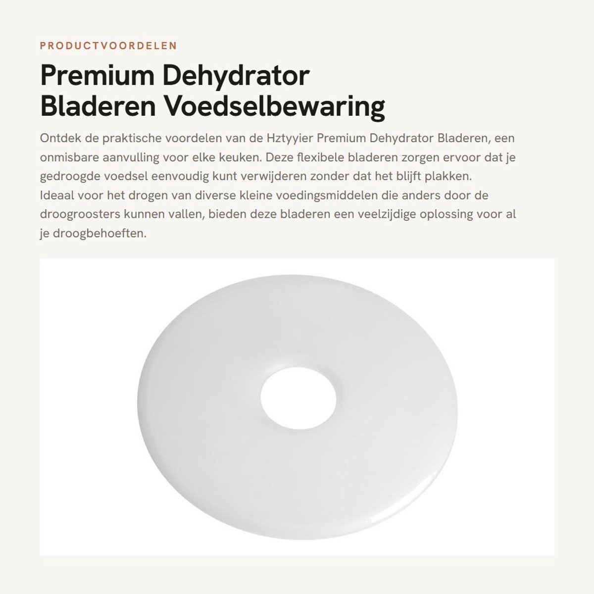 Dailygoods- Tablet Dehydrator - Flexibele Bladen - Makkelijk Schoon Te Maken - Geschikt Voor Voedsel - 5 Stuks - Voedselbewaring - Dehydratorbladen