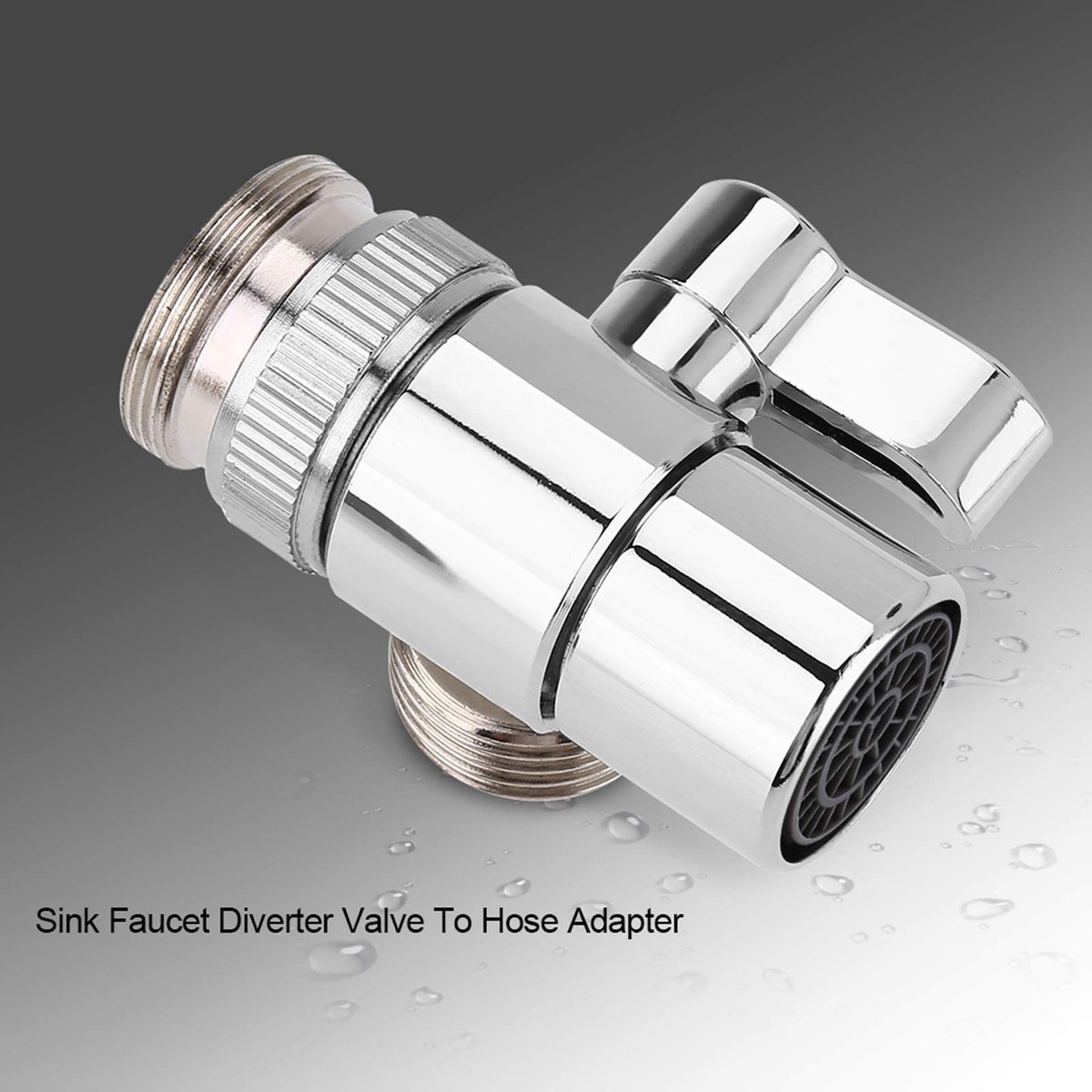 Dailygoods - Kafuty Vervanging Sink Valve - Messing Omschakelklep - Geschikt voor Keuken of Badkamer - M22 X M24 - Slang Adapter - Waterstroomregeling