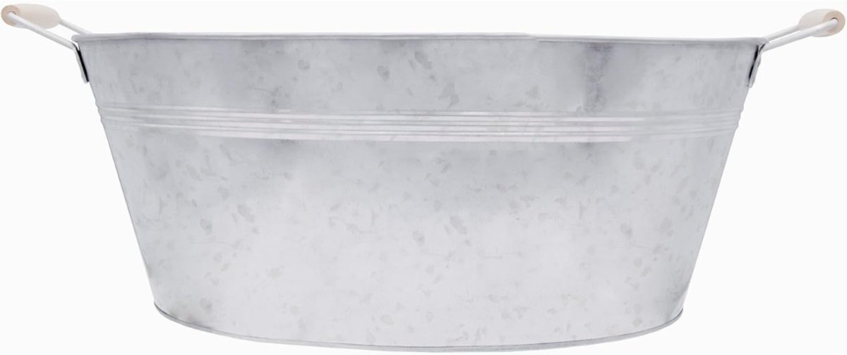 QUOVO® Vijverbak - Vijver - Waterschaal - Zilver - 59cm x 29cm x 22cm