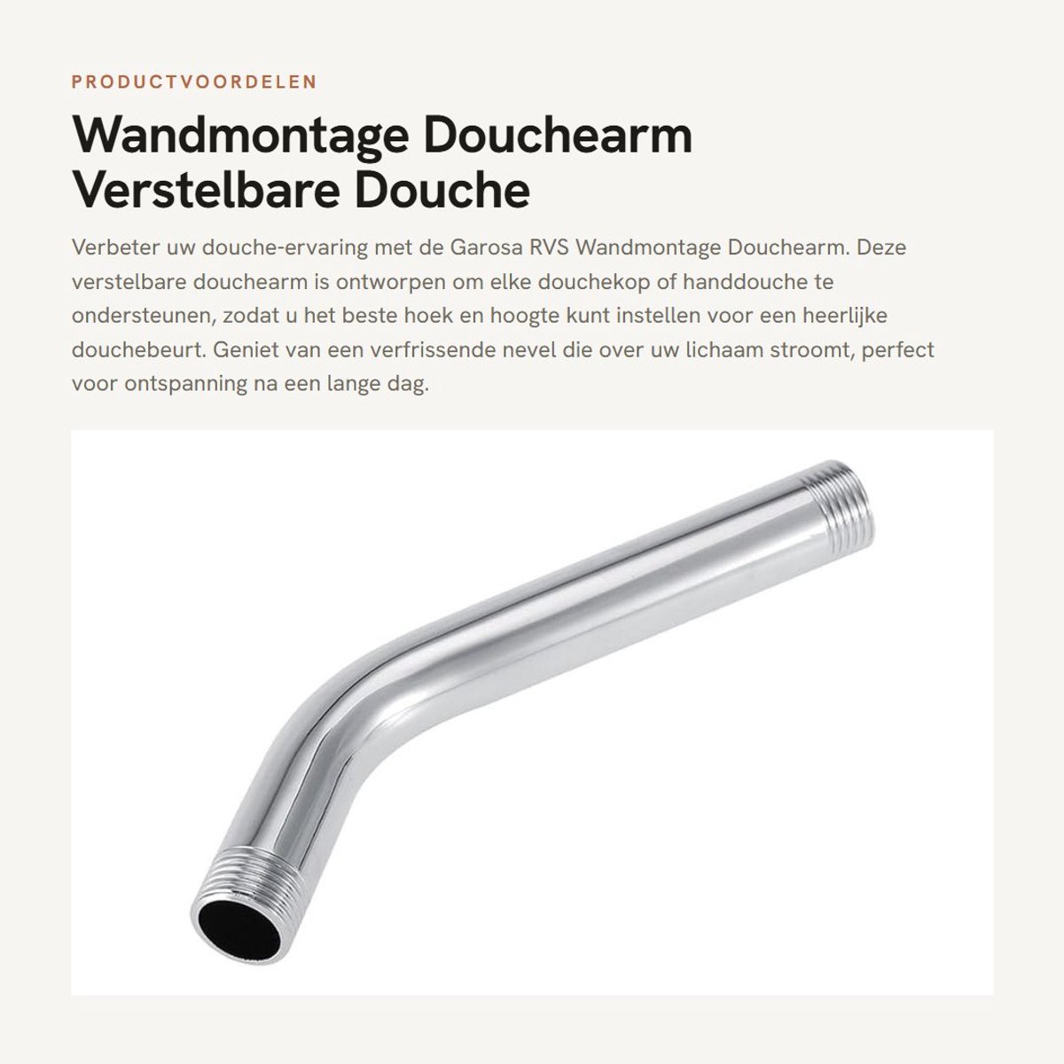 Dailygoods- Douchearm Verstelbaar - Douchekop Houder - Douchekop Hoge Druk - Douchekop met Slang - Douchekop met Filter - Eenvoudig te Installeren