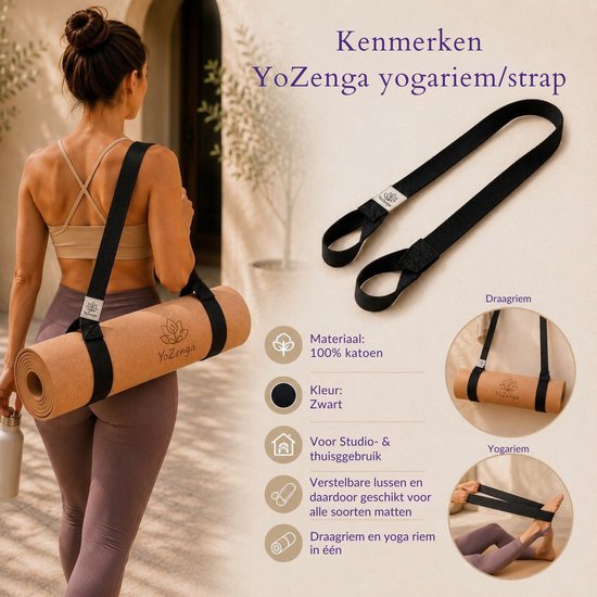 Yogamat draagriem YoZenga van Yogamat — afbeelding 2