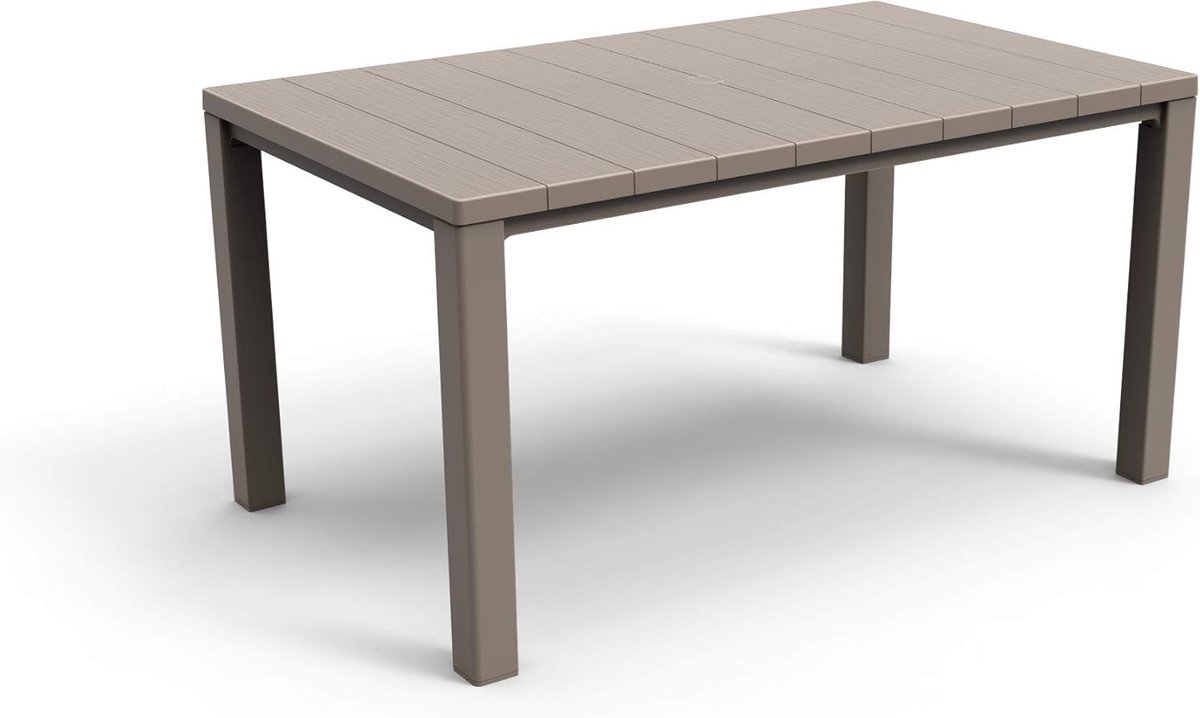 Tuin Tafel - Buitenmeubel - Buiten Eten - Hout-look Materiaal - 90 x 147 cm - Cappuccino