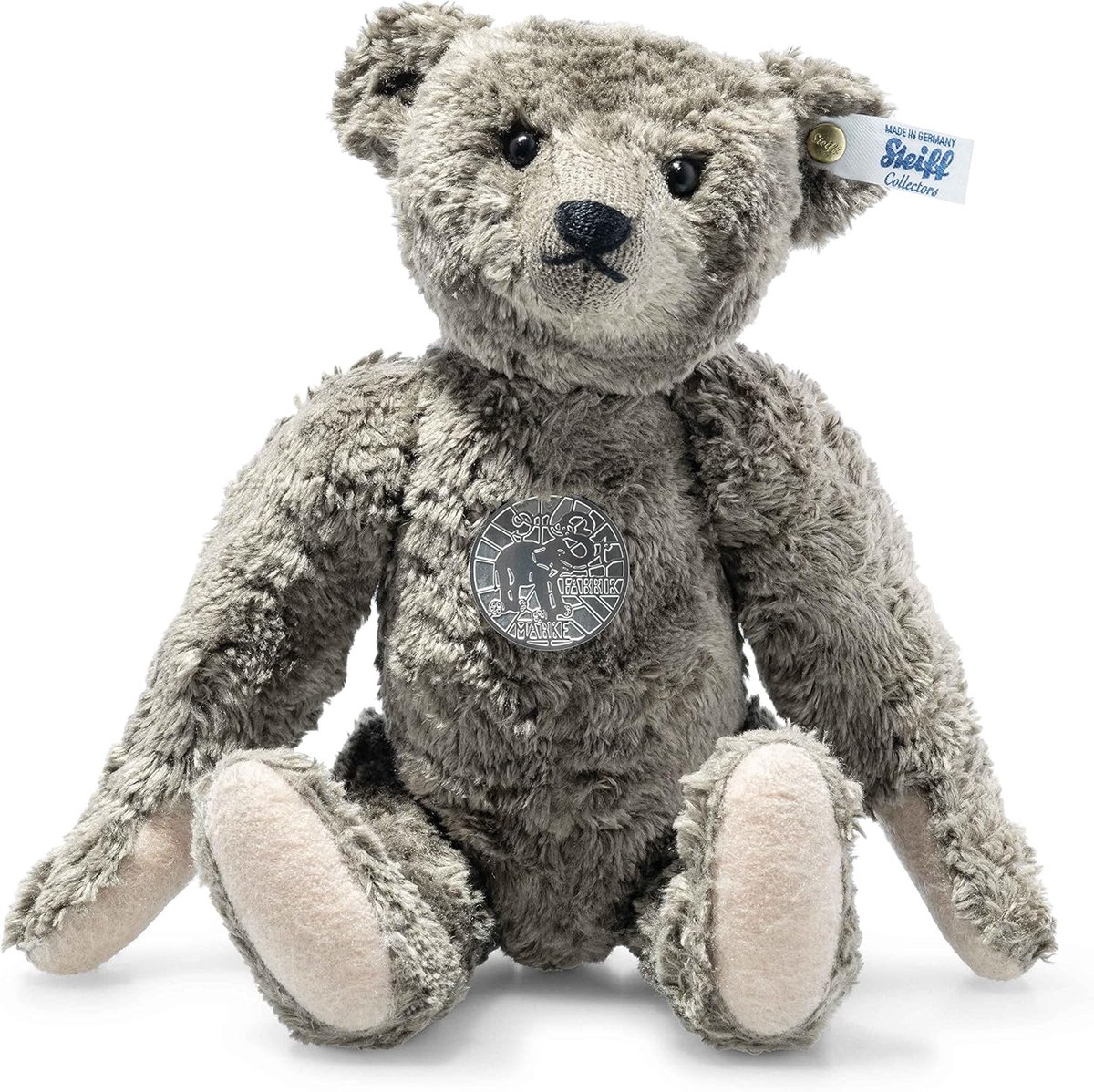 Klassieke Beer - Pluche Vriend - Verzamelen en Decoratie - Duurzame Materialen - 28 cm - Grijs