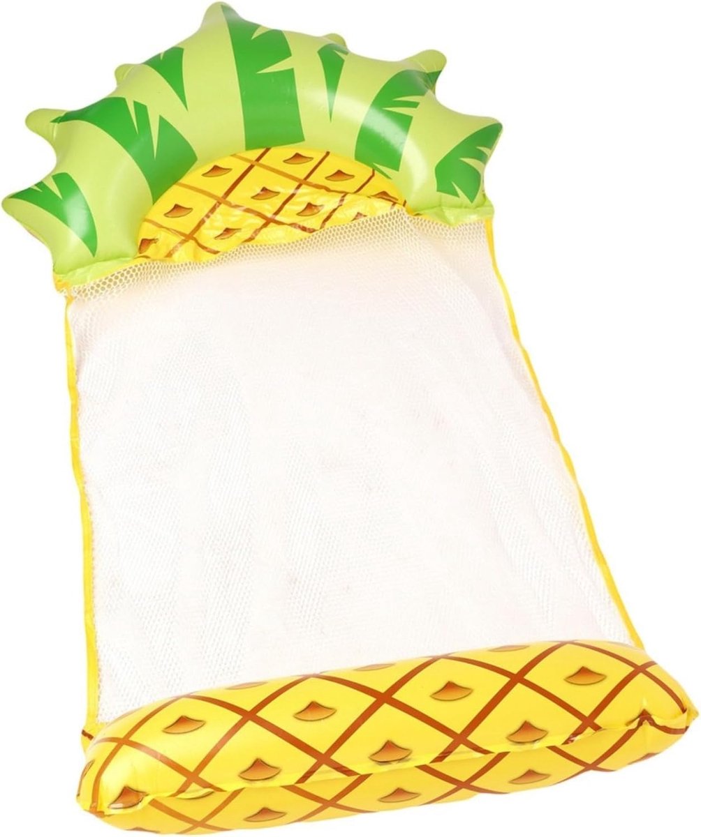 Opblaasbare Hangmat - Waterbed Zwembad - Ontspannen in water - Groot drijfvermogen - Tot 75 kg - Wit