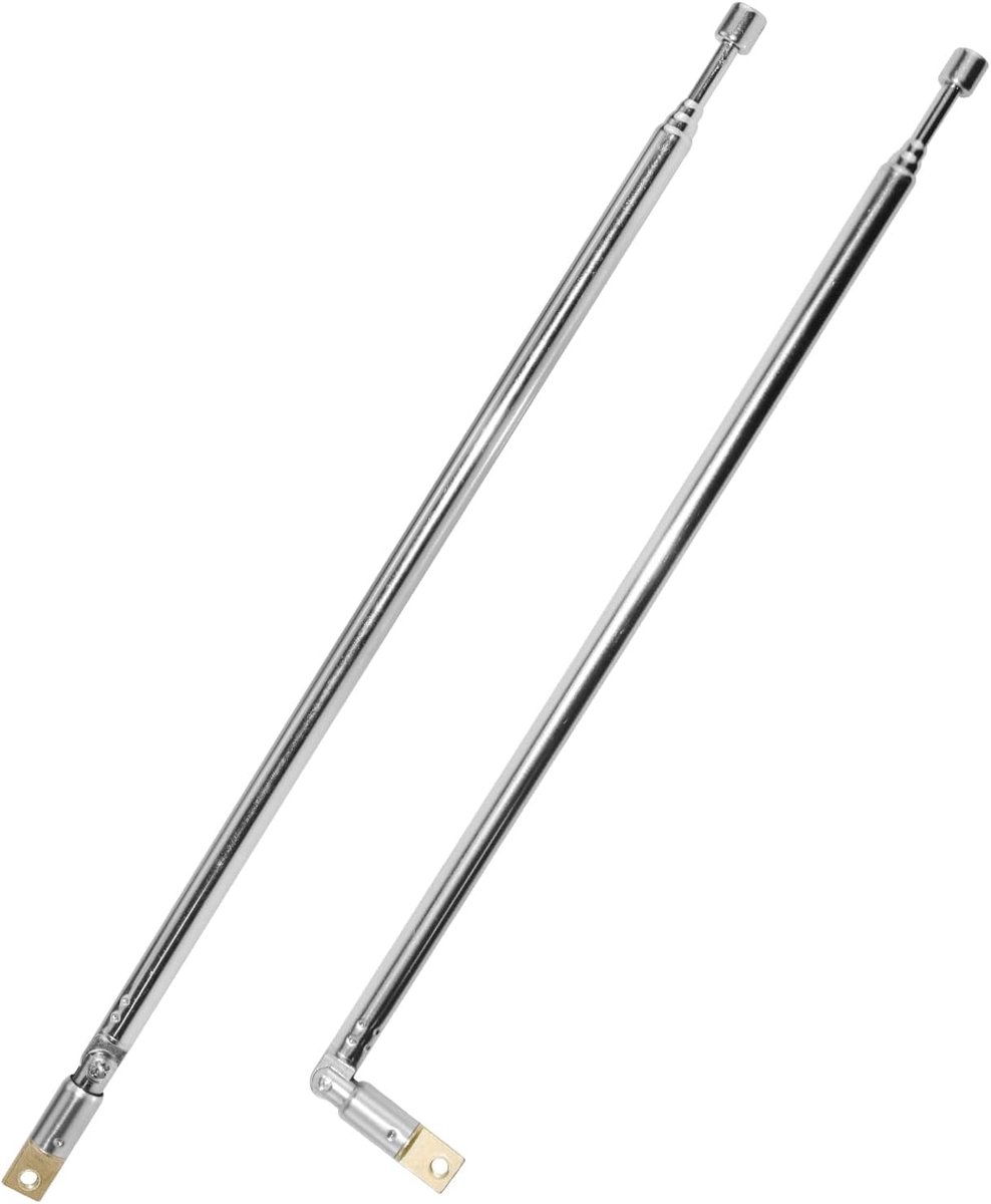 Telescopische Antenne - Radio Antenne - Signaal Verbeteren - 4 Secties - 61 cm - Zilver