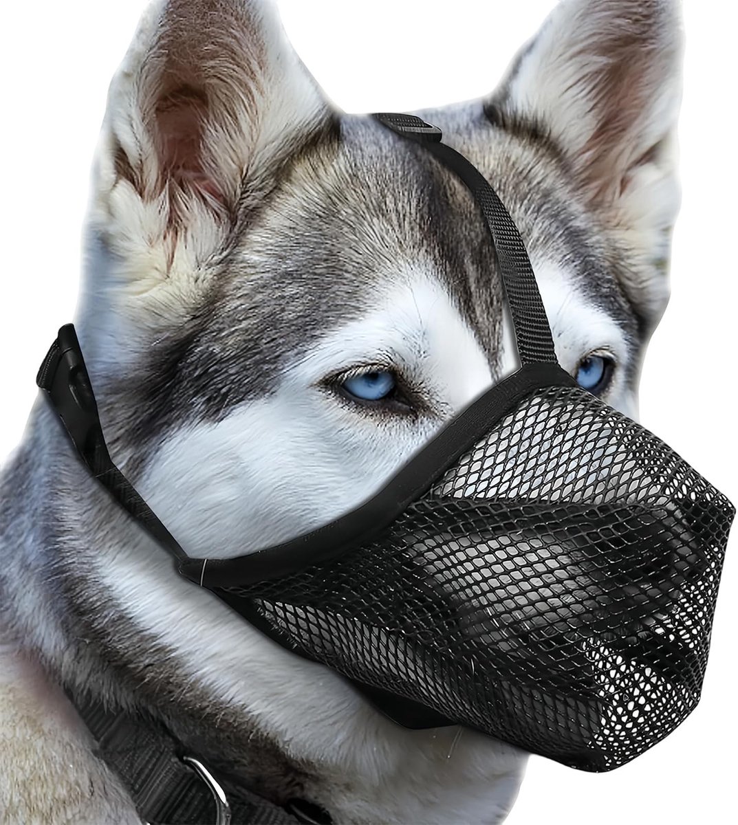 Dailygoods- Muilkorf Ademend - Muilkorf Grote Hond - Muilkorf Middelgrote Hond - Verstelbare Muilkorf - Zachte Gaasmand - Veiligheidsontwerp - Hondenmondkap